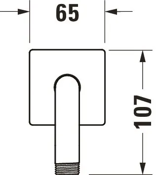 Brausegarnitur Brausen und Zubehör Brausearm „ZubehörArmaturen“ in Chrom Brausegarnitur Brausen und Zubehör Brausearm „ZubehörArmaturen“ in Chrom