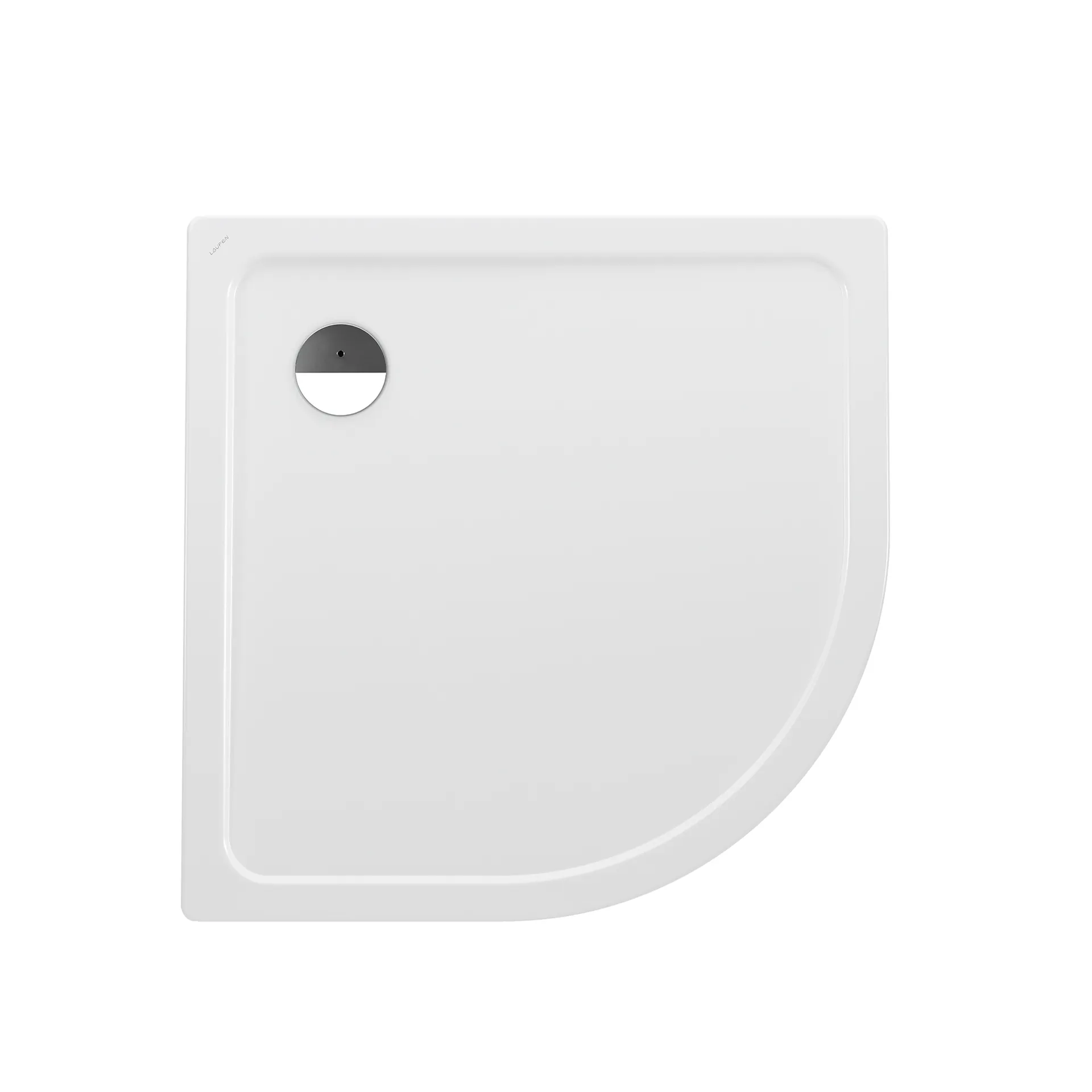 Laufen quadrat Duschwanne „Platina“ 1000 × 1000 mm ohne Oberflächenbeschichtung, ohne Oberflächenveredelung, in Weiß