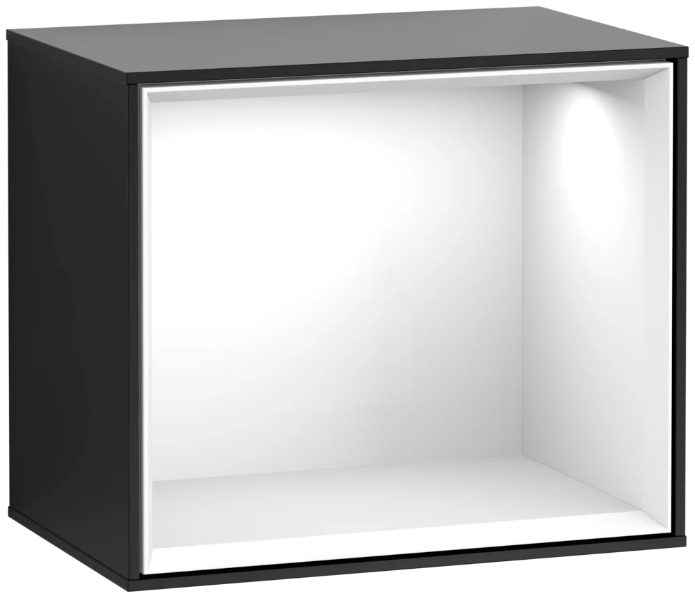 Villeroy & Boch Regalmodul Finion F580GFPD, 418x356x270 mm, Black Matt Lacquer mit Beleuchtung Villeroy & Boch Regalmodul Finion F580GFPD, 418x356x270 mm, Black Matt Lacquer mit Beleuchtung