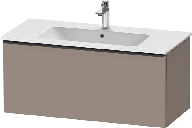 Duravit Waschtischunterschrank wandhängend „D-Neo“ 101 × 44 × 46,2 cm Basalt Matt