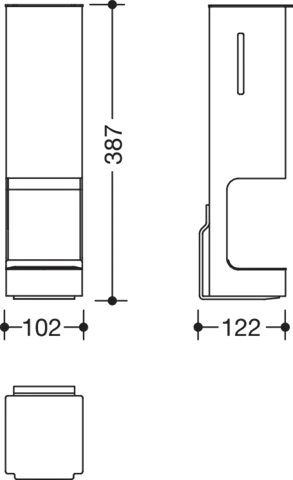 HEWI Desinfektion „System 900“ 10,2 cm HEWI Desinfektion „System 900“ 10,2 cm