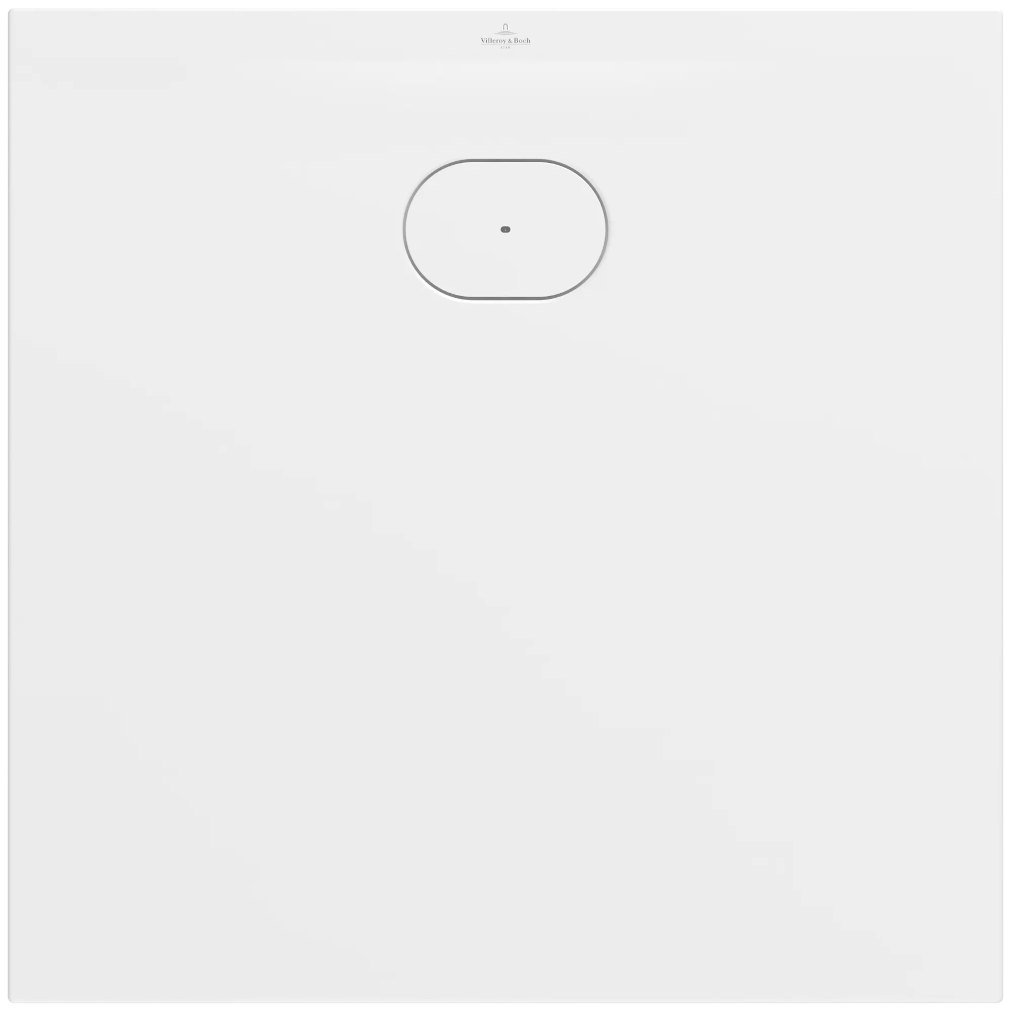 Villeroy & Boch quadratische Duschwanne Ecora UDA9090ERA1SV in Stone White, 900x900x35 mm, matt, Antirutschklasse B