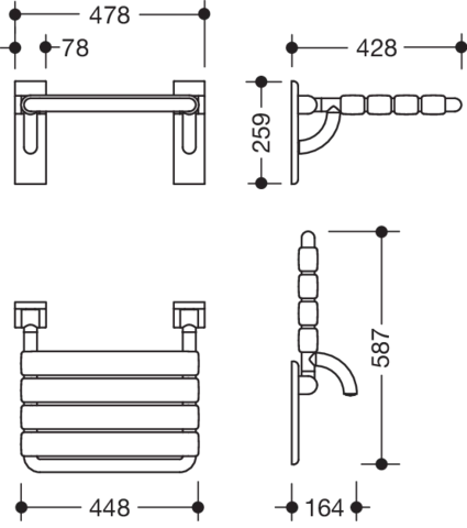 Klappsitz „Serie 801“