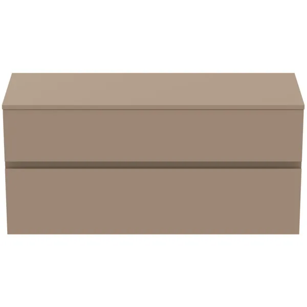 Ideal Standard Waschtischunterschrank „Finesse“ 120,2 × 55,8 × 44 cm Greige matt