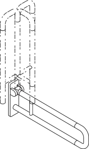 HEWI Stützklappgriff „Serie 801“ HEWI Stützklappgriff „Serie 801“