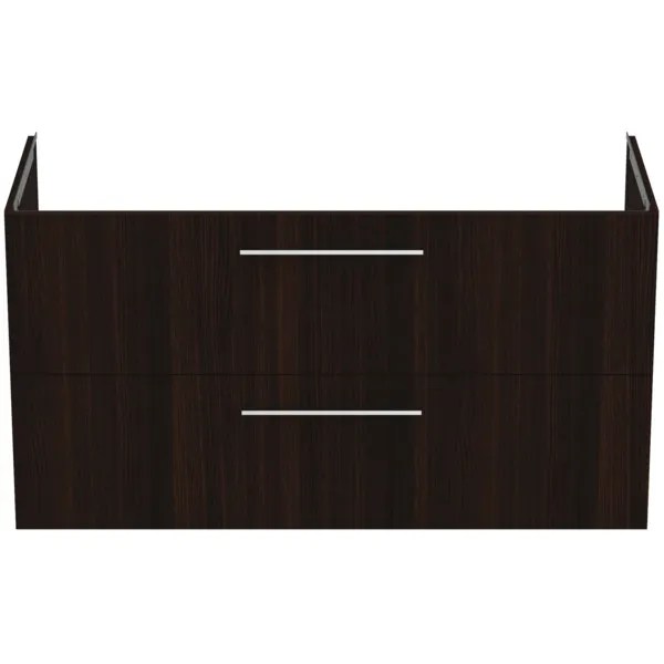 Möbelwaschtischunterschrank i.life B 2 Auszüge Siphonausschnitt auf der rechten Seite 1200x505x630mm Weiß matt