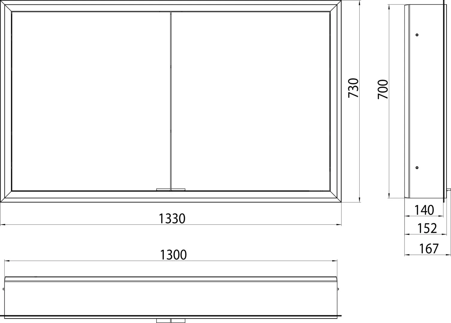 emco Spiegelschrank „prime“ Facelift 133 × 73 × 16,7 cm