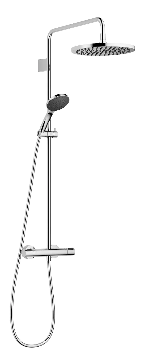 Dornbracht Showerpipe mit Brause-Thermostat, SERIENSPEZIFISCH Chrom, 300 mm Regenbrause, 1750 mm Brauseschlauch Dornbracht Showerpipe mit Brause-Thermostat, SERIENSPEZIFISCH Chrom, 300 mm Regenbrause, 1750 mm Brauseschlauch