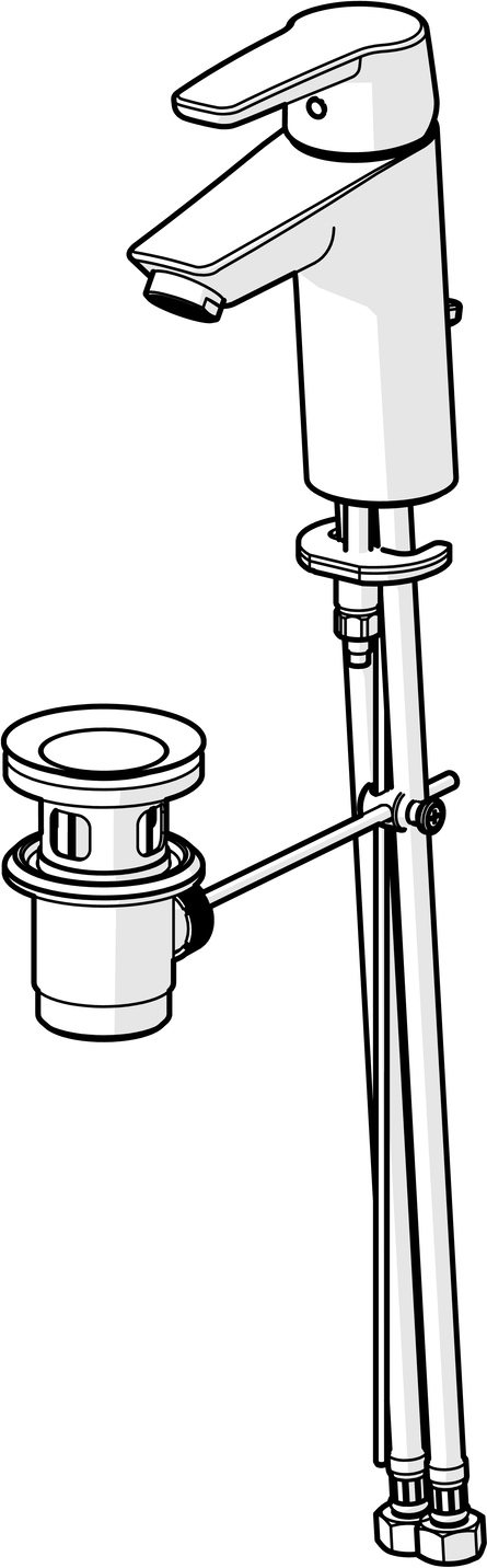 HansaPOLO Waschtischbatterie HansaPOLO 5150 Chrom, Standmontage, Einhebelmischer, PCA® konstante Durchflussleistung, Chrom HansaPOLO Waschtischbatterie HansaPOLO 5150 Chrom, Standmontage, Einhebelmischer, PCA® konstante Durchflussleistung, Chrom