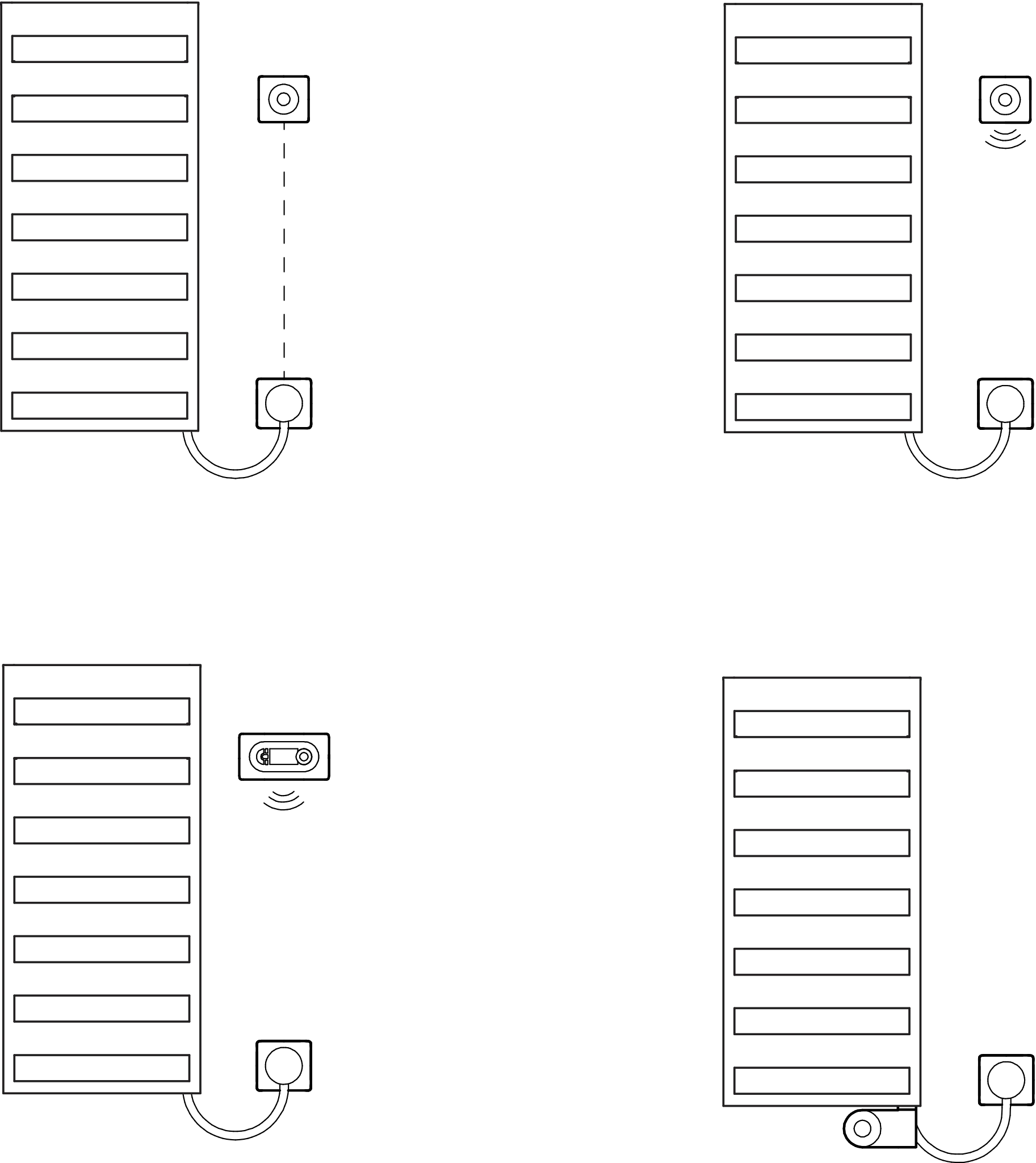 Kermi Design-Elektroheizkörper „Casteo®-E“ 50 × 98,6 cm in Weiß