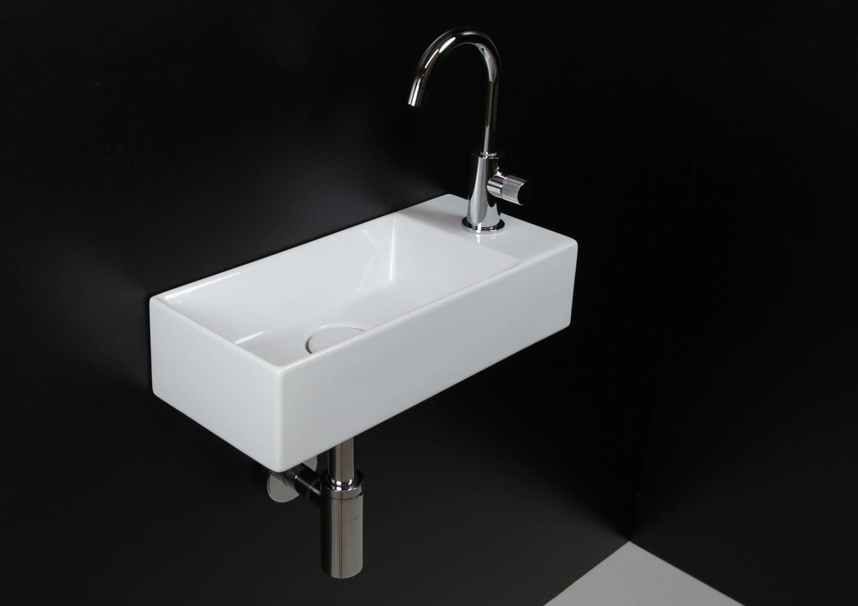 repaBAD Aufsatzwaschtisch „Micro“ 450 × 200 mm in Weiß repaBAD Aufsatzwaschtisch „Micro“ 450 × 200 mm in Weiß