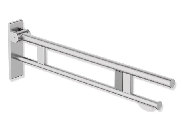 HEWI Stützklappgriff Duo Design B, Edelstahl, 850 mm
