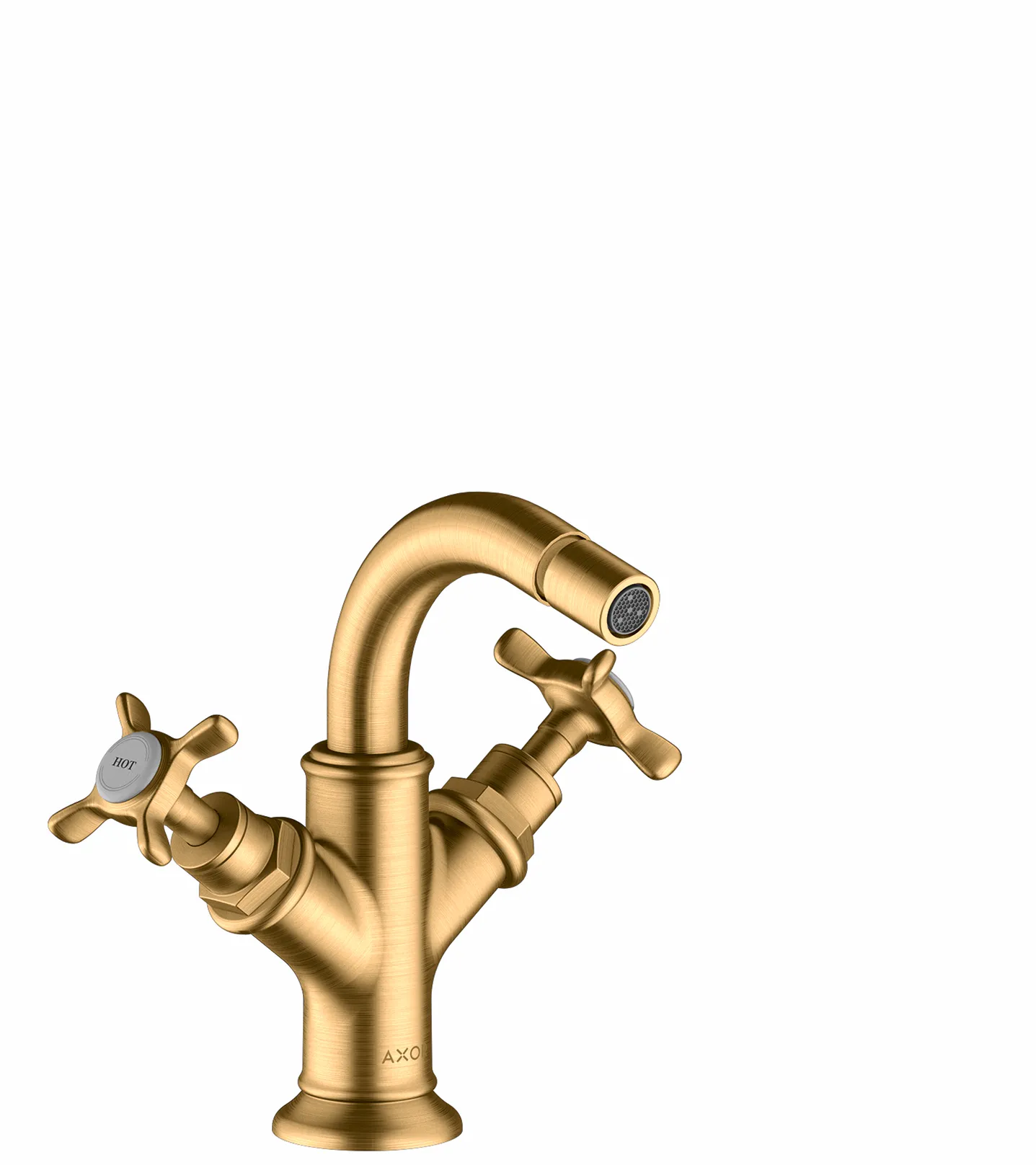Hansgrohe AXOR Montreux 2-Griff Bidetarmatur Brushed Brass