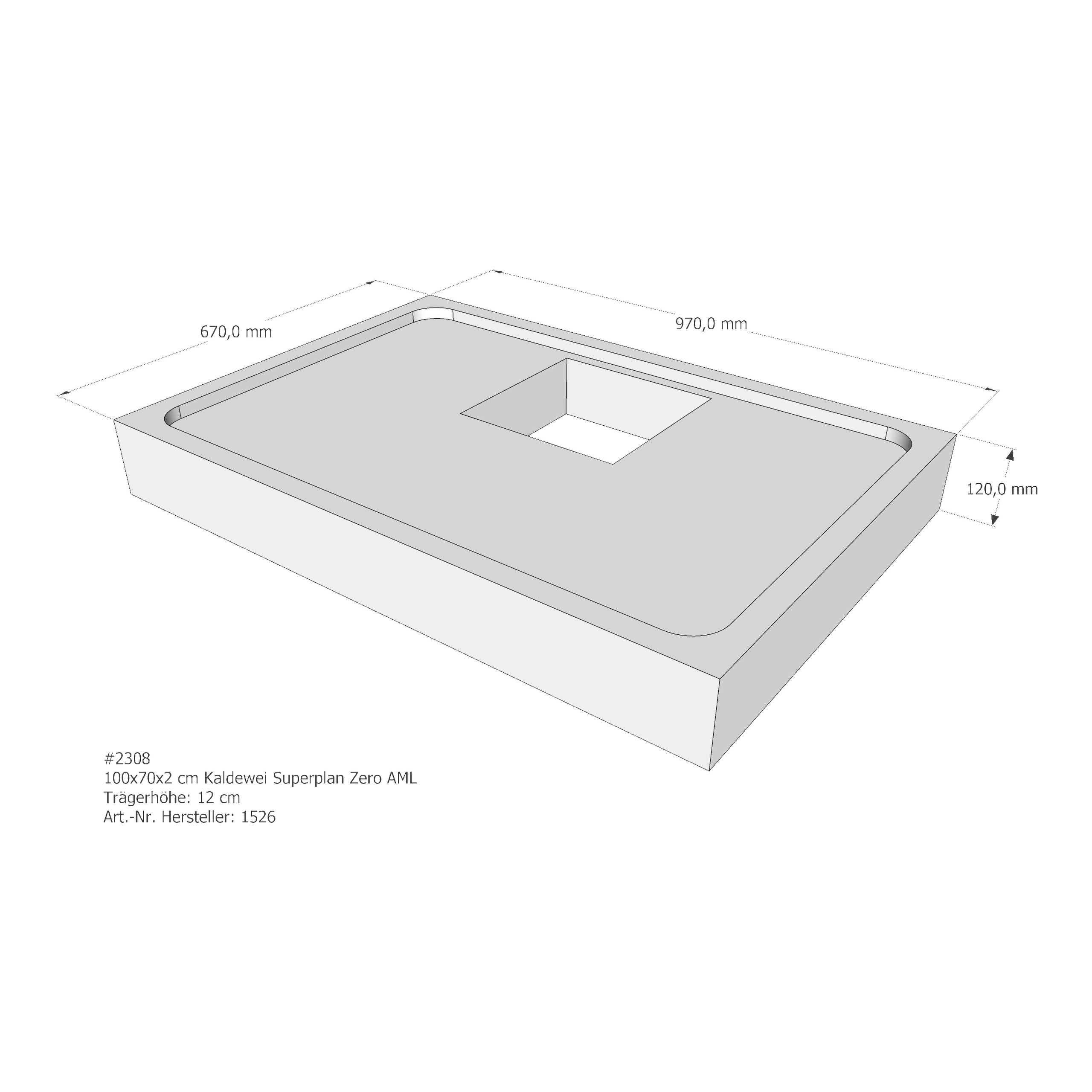 Duschwannenträger für Kaldewei Superplan Zero 100 × 70 × 2 cm Duschwannenträger für Kaldewei Superplan Zero 100 × 70 × 2 cm