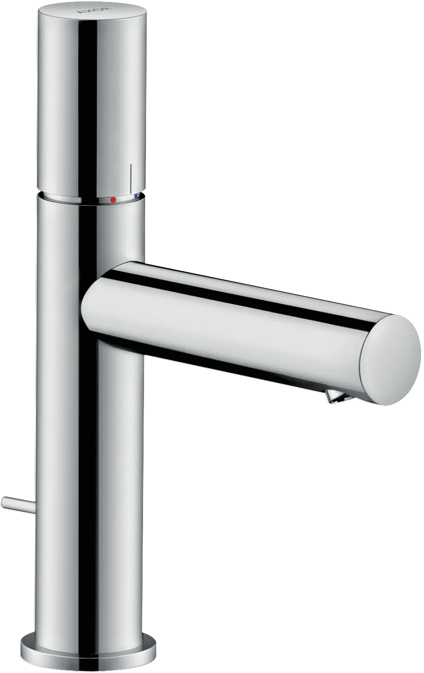 Hansgrohe AXOR Uno Einhebel-Waschtischmischer 110 mit Zerogriff und Zugstangen-Ablaufgarnitur, Chrom Hansgrohe AXOR Uno Einhebel-Waschtischmischer 110 mit Zerogriff und Zugstangen-Ablaufgarnitur, Chrom