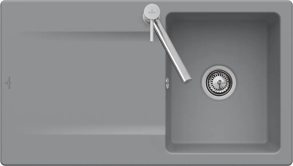 Villeroy & Boch Einbau-Küchenspülbecken „Siluet“ 50 900 × 510 × 220 mm in Pure Black Villeroy & Boch Einbau-Küchenspülbecken „Siluet“ 50 900 × 510 × 220 mm in Pure Black