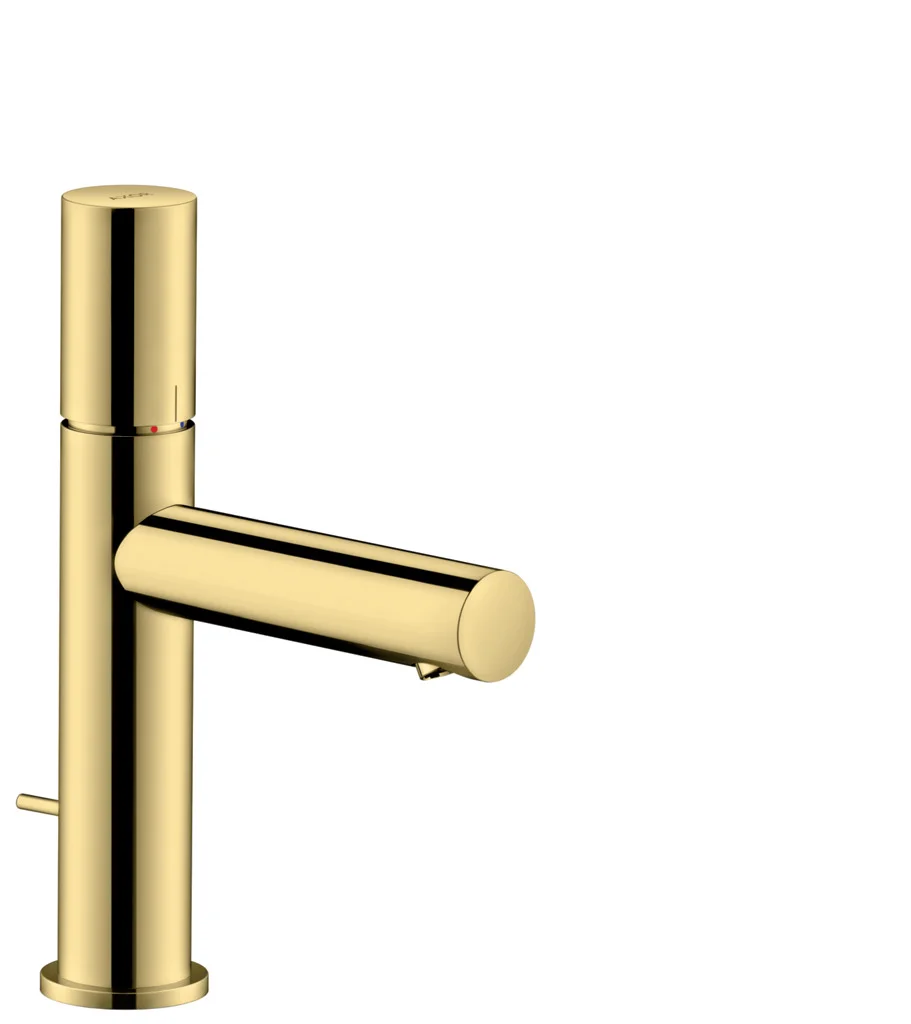 Hansgrohe AXOR Uno Einhebel-Waschtischmischer 110 mit Zerogriff, Edelstahl Optic, Ausladung 123 mm, Auslaufhöhe 109 mm