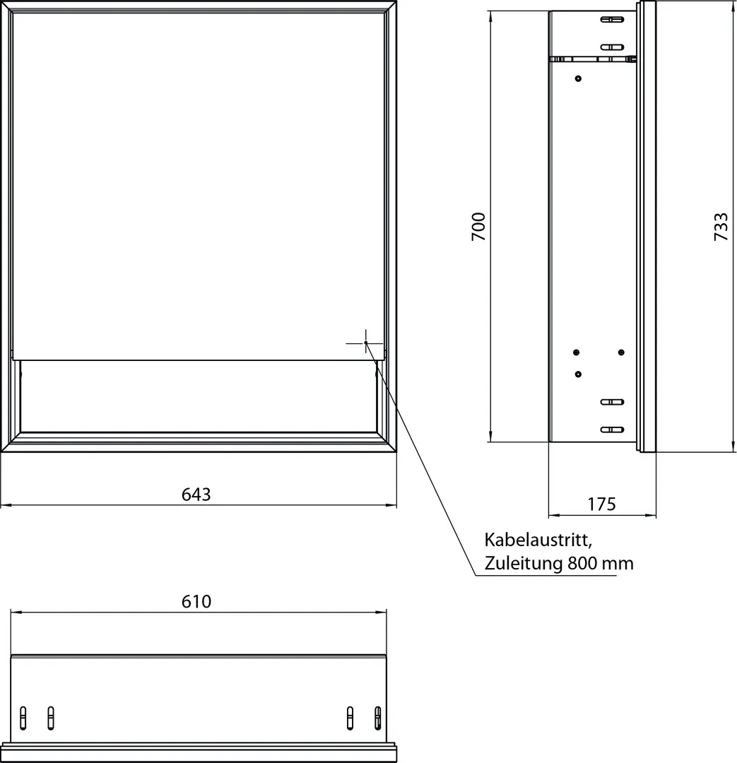 emco Spiegelschrank „loft“ 64,3 × 73,3 × 17,5 cm emco Spiegelschrank „loft“ 64,3 × 73,3 × 17,5 cm