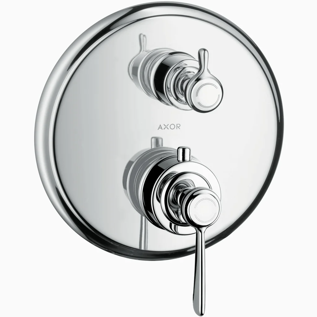 Hansgrohe AXOR Montreux Thermostat Unterputz mit Hebelgriff Chrom, Keramikventil 90°, max. Durchfluss 25 l/min, einstellbare Temperaturbegrenzung Hansgrohe AXOR Montreux Thermostat Unterputz mit Hebelgriff Chrom, Keramikventil 90°, max. Durchfluss 25 l/min, einstellbare Temperaturbegrenzung