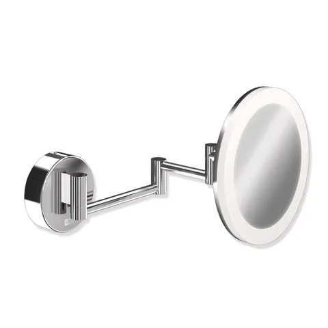 HEWI Kosmetikspiegel LED, rund, verchr., 5-fach Vergrößerung, Dual Light HEWI Kosmetikspiegel LED, rund, verchr., 5-fach Vergrößerung, Dual Light