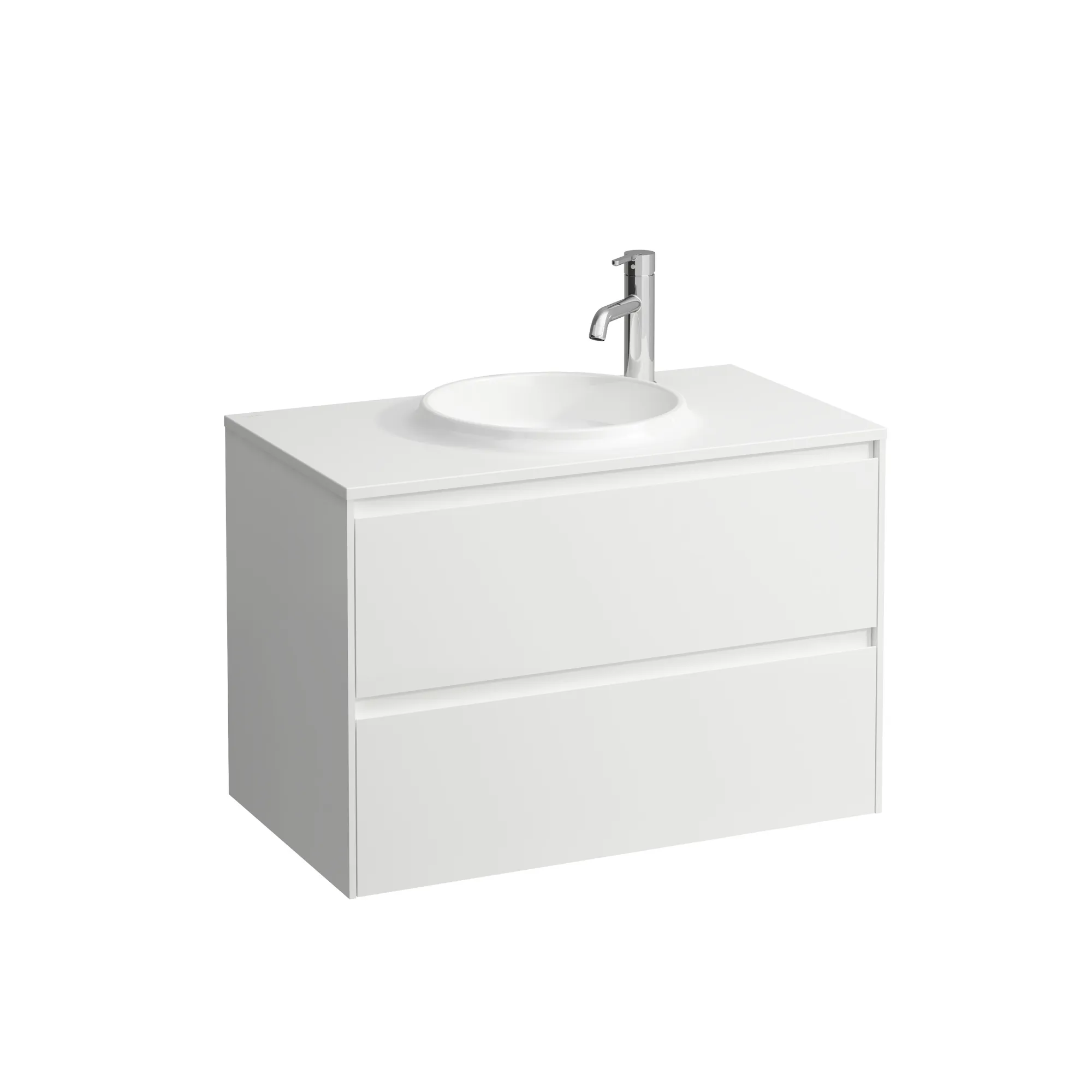 Laufen Waschtischunterbau 800, 2 Schubladen, passend zu Marbond Waschtisch H814074 weiß matt Laufen Waschtischunterbau 800, 2 Schubladen, passend zu Marbond Waschtisch H814074 weiß matt