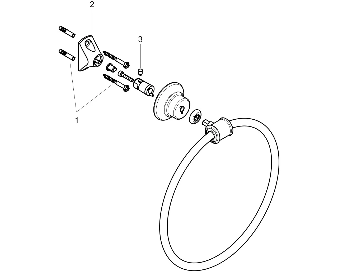 Handtuchring Axor Montreux chrom