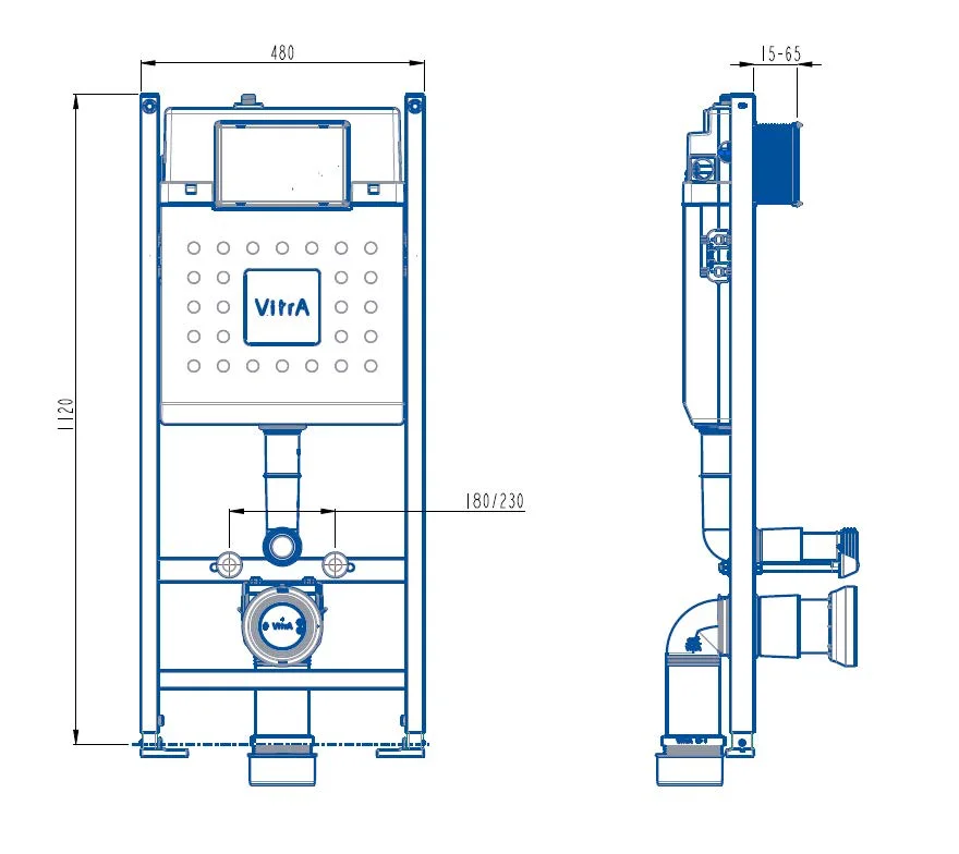 VitrA V-Fix Core Unterputzspülkasten-Modul, blau, Rahmenhöhe 112 cm, für Wand-WCs und Wand-Dusch-WCs, G1/2 Wasseranschluss, Geräuschklasse 1, DVGW-konform VitrA V-Fix Core Unterputzspülkasten-Modul, blau, Rahmenhöhe 112 cm, für Wand-WCs und Wand-Dusch-WCs, G1/2 Wasseranschluss, Geräuschklasse 1, DVGW-konform