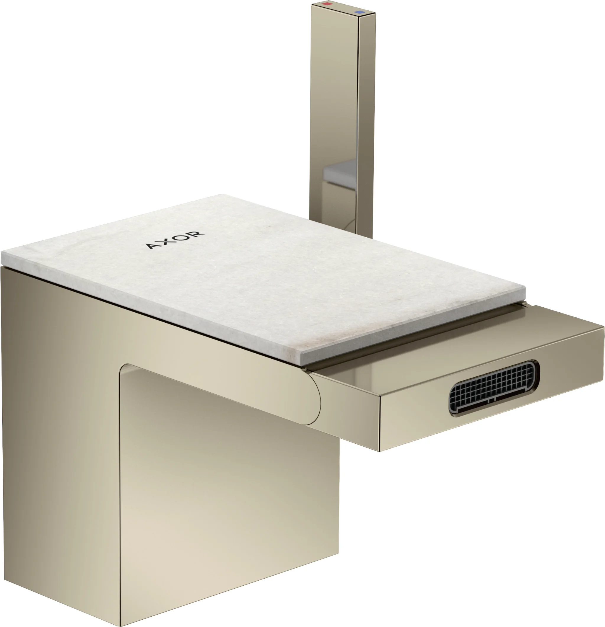 Hansgrohe AXOR MyEdition Platte 117 mm Marmor Lasa Covelano Vena Oro abnehmbar