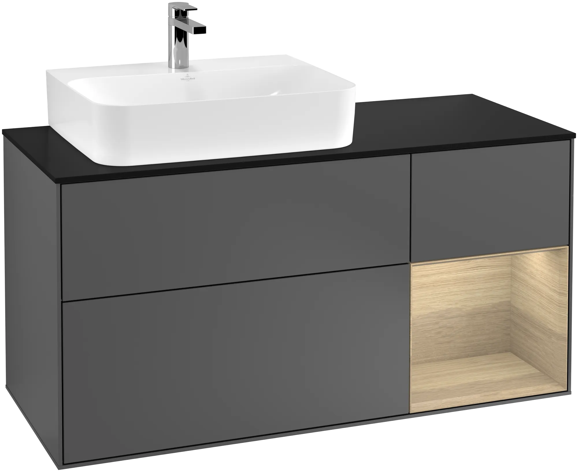 Villeroy & Boch Waschbeckenunterschrank Finion G15, 1200x603x501mm, Anthrazit