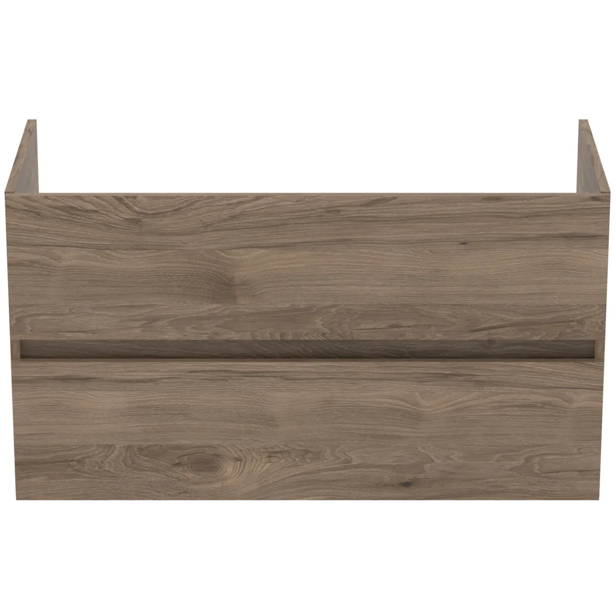 Ideal Standard Waschtischunterschrank „Eurovit+“ 100 × 55 × 44 cm Nussbaum geflammt Ideal Standard Waschtischunterschrank „Eurovit+“ 100 × 55 × 44 cm Nussbaum geflammt