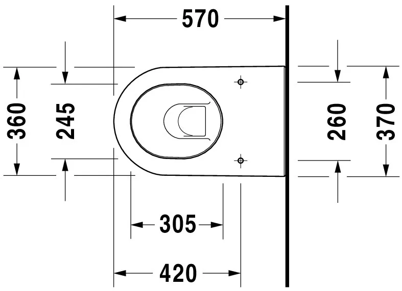 Stand-Tiefspül-WC back to wall „Darling New“ 36 × 40 × 57 cm Stand-Tiefspül-WC back to wall „Darling New“ 36 × 40 × 57 cm