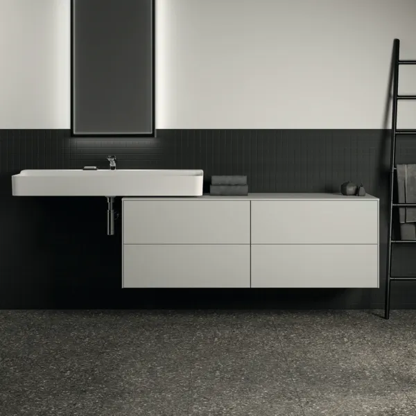 Ideal Standard Waschtischunterschrank „Conca“ 158,7 × 55 × 50,5 cm Weiß matt lackiert