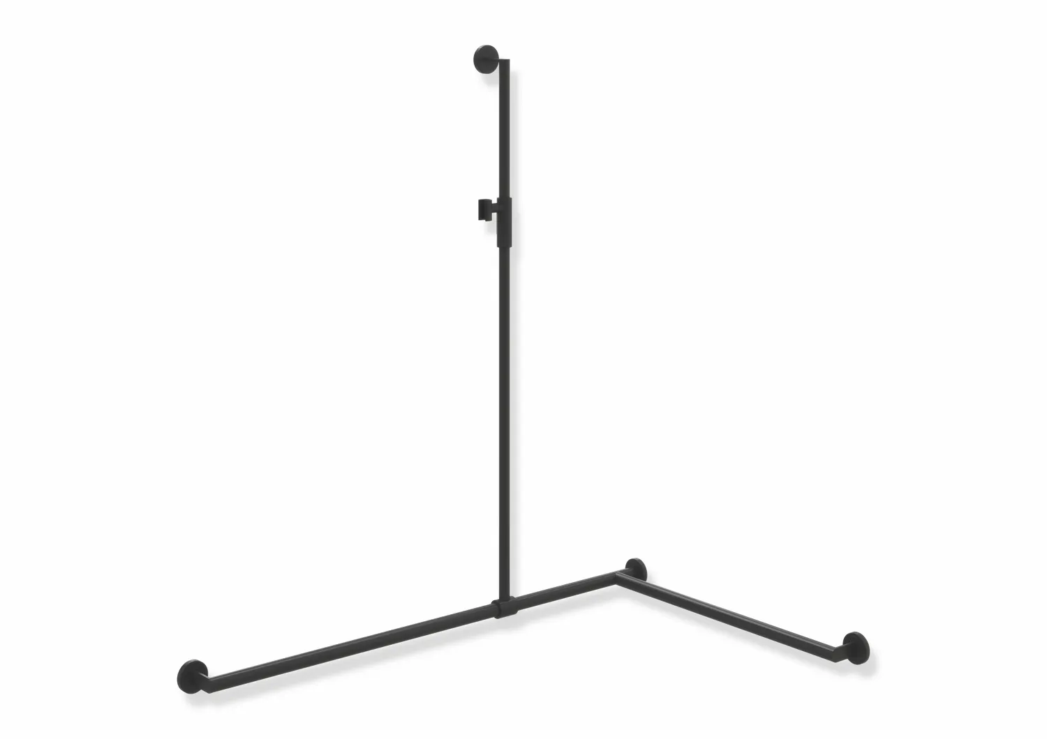 HEWI Haltegriff Ausführung rechts „System 900“ in Schwarz tiefmatt / Schwarz matt, Befestigung verdeckt HEWI Haltegriff Ausführung rechts „System 900“ in Schwarz tiefmatt / Schwarz matt, Befestigung verdeckt