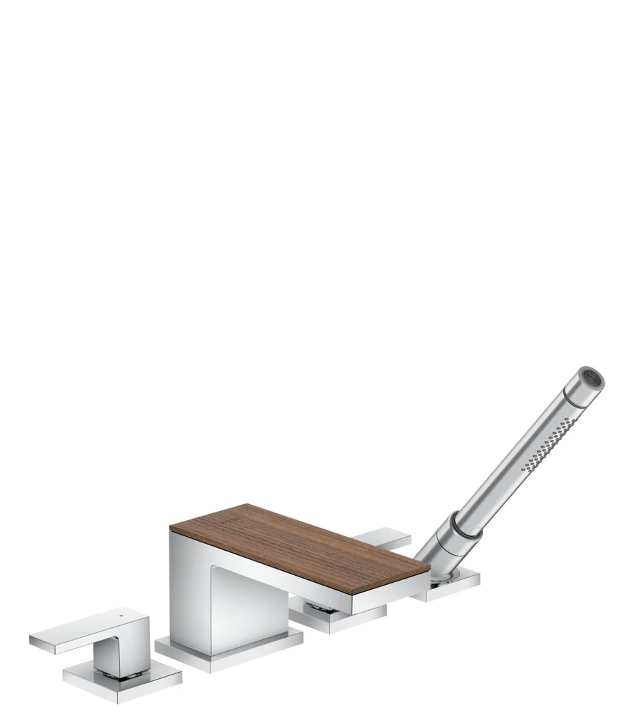 Hansgrohe AXOR MyEdition 4-Loch Wannenrandarmatur Chrom, Ausladung 151 mm, max. Durchfluss 22 l/min, Wannenrandmontage