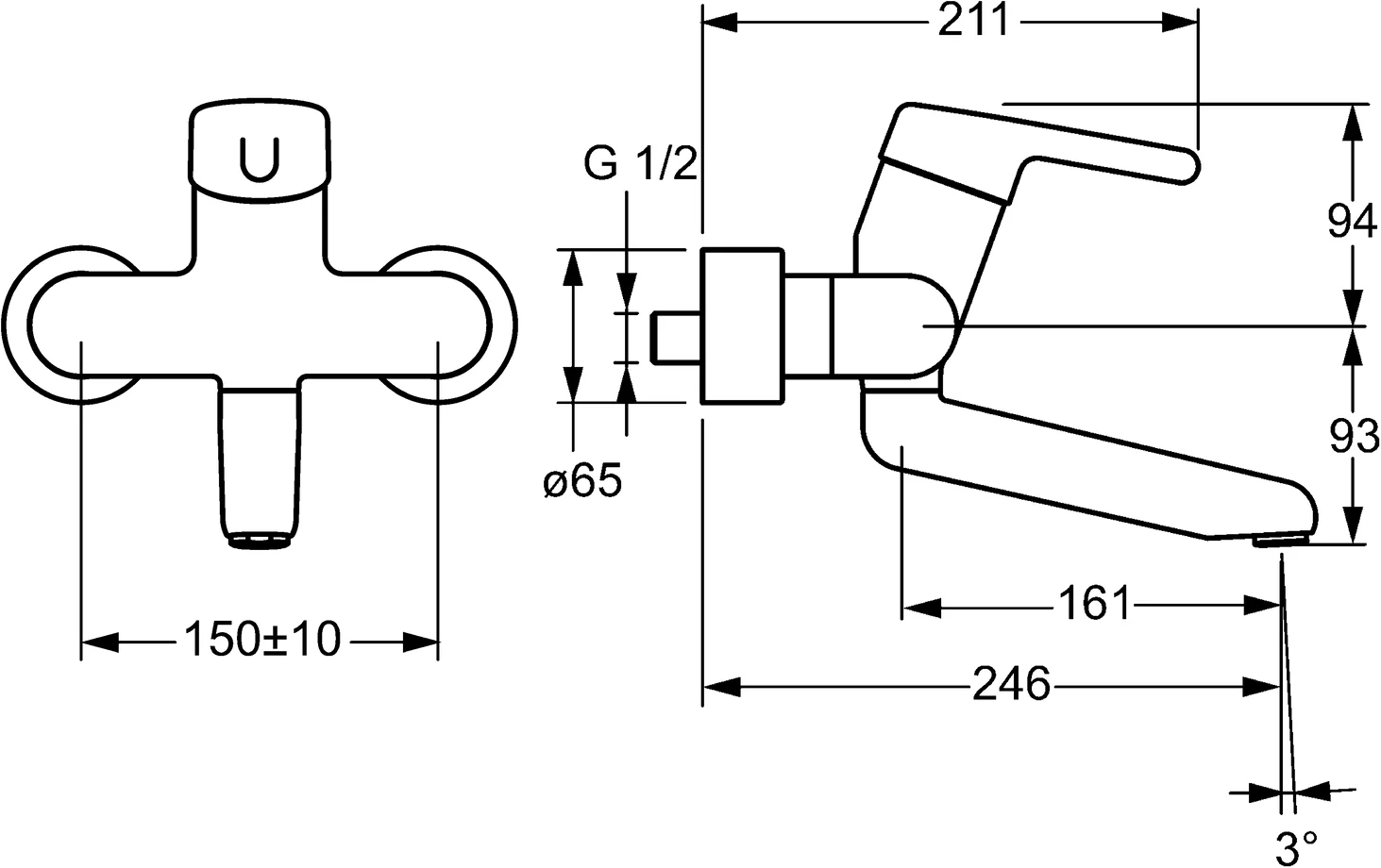 HansaMEDIPRO Einhebelmischer Waschtischbatterie HansaMEDIPRO 0255 Ausladung 246 mm DN15 Chrom HansaMEDIPRO Einhebelmischer Waschtischbatterie HansaMEDIPRO 0255 Ausladung 246 mm DN15 Chrom