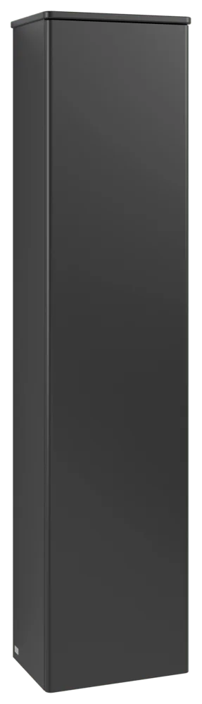 Villeroy & Boch Hochschrank Antao K45000, eckig, Black Matt Lacquer, 1719x414x287 mm, Wandmontage, 1 Tür, SoftClosing, 3 Glasfachböden Villeroy & Boch Hochschrank Antao K45000, eckig, Black Matt Lacquer, 1719x414x287 mm, Wandmontage, 1 Tür, SoftClosing, 3 Glasfachböden