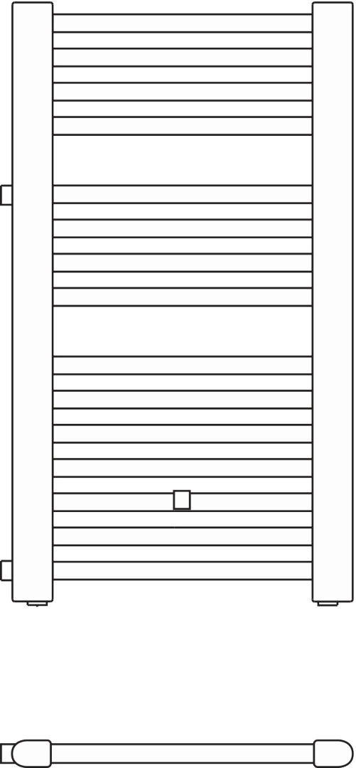 Kermi Heizkörper „Basic®-D“ 59,9 × 177 cm in Weiß