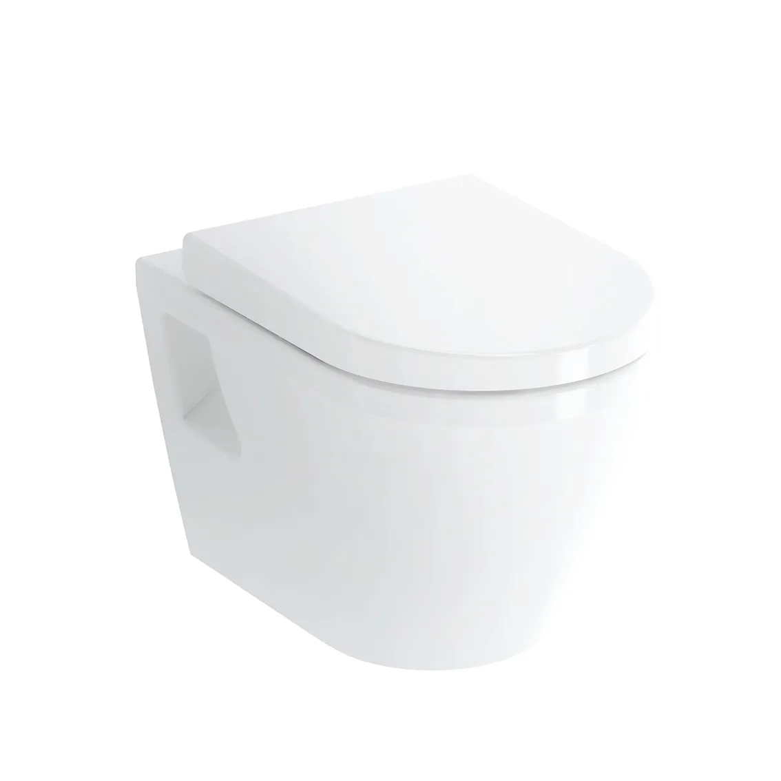 VitrA Integra Flachspüler-Wand-WC mit Spülrand 36 x 54 cm seitliche Befestigung Weiß Hochglanz VitrA Integra Flachspüler-Wand-WC mit Spülrand 36 x 54 cm seitliche Befestigung Weiß Hochglanz