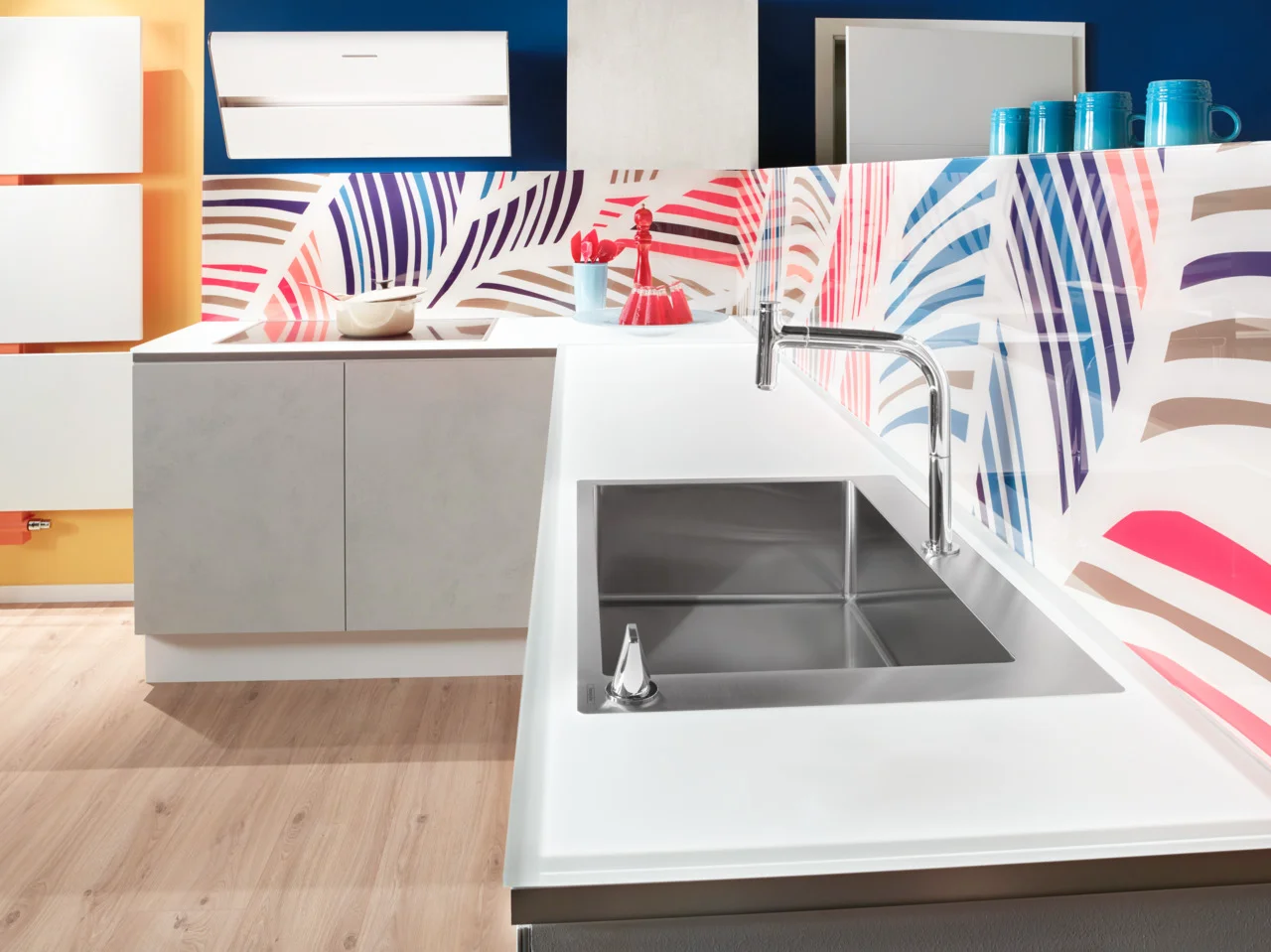 Hansgrohe Einbauspüle S71 Edelstahl, 740 x 480 mm, 1 Hauptbecken, flach aufliegend oder flächenbündig