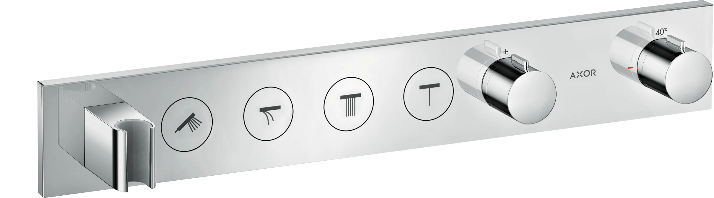 Hansgrohe AXOR ShowerSolutions Thermostatmodul Select 600/90 Unterputz, Chrom, 4 Verbraucher, max. Durchfluss 38 l/min, einstellbare Temperaturbegrenzung Hansgrohe AXOR ShowerSolutions Thermostatmodul Select 600/90 Unterputz, Chrom, 4 Verbraucher, max. Durchfluss 38 l/min, einstellbare Temperaturbegrenzung