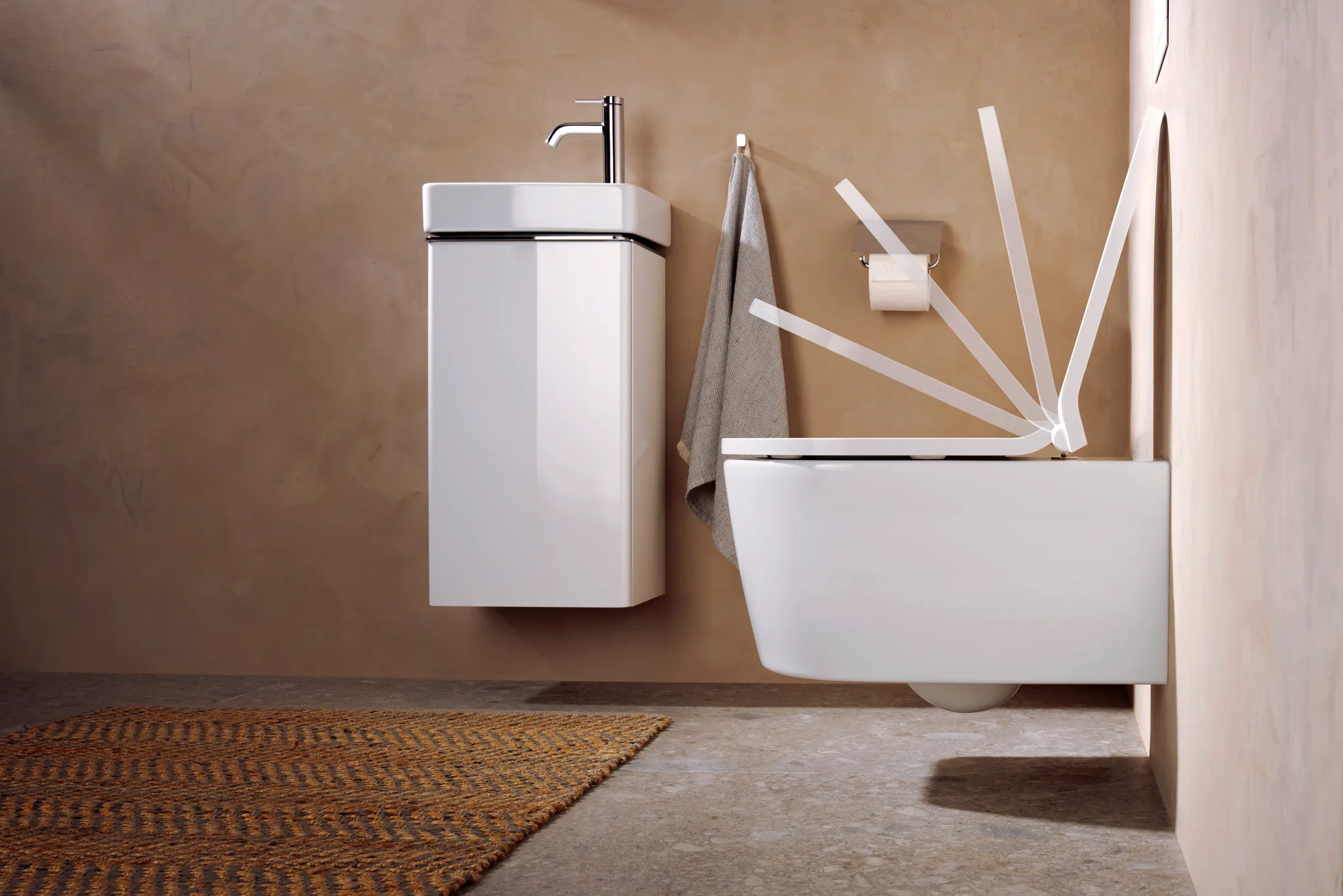 WC „EluPura S“, Befestigung verdeckt WC „EluPura S“, Befestigung verdeckt