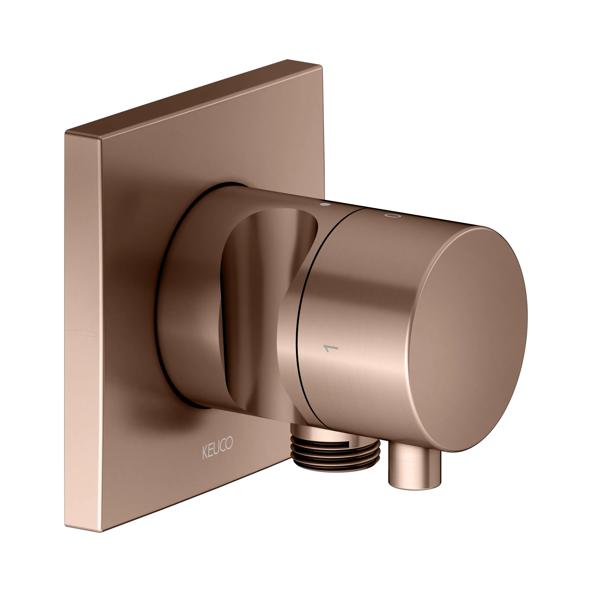 IXMO 2-Wege Ab- u. Umstellventil UP IXMO Comfort, eckig Rotgold gebürstet IXMO 2-Wege Ab- u. Umstellventil UP IXMO Comfort, eckig Rotgold gebürstet