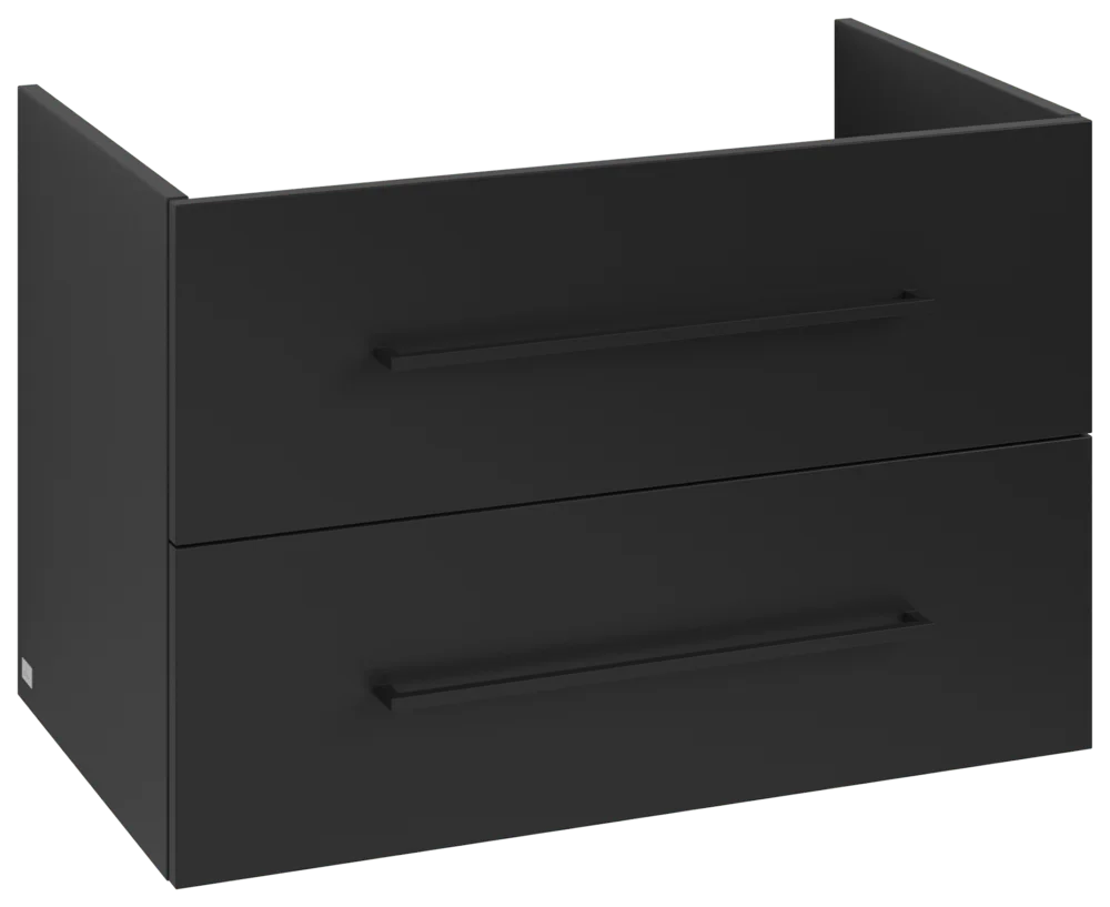 Villeroy & Boch Avento Waschbeckenunterschrank A89110, 776x514x484mm, 2 Auszüge, Volcano Black Villeroy & Boch Avento Waschbeckenunterschrank A89110, 776x514x484mm, 2 Auszüge, Volcano Black