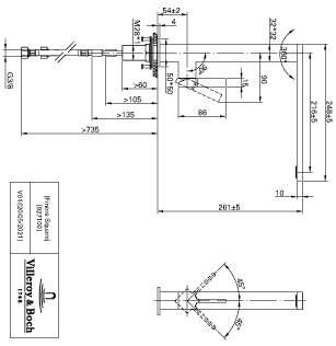 Villeroy & Boch Küchenarmatur „Finera Square“ Ausladung 222 mm Villeroy & Boch Küchenarmatur „Finera Square“ Ausladung 222 mm