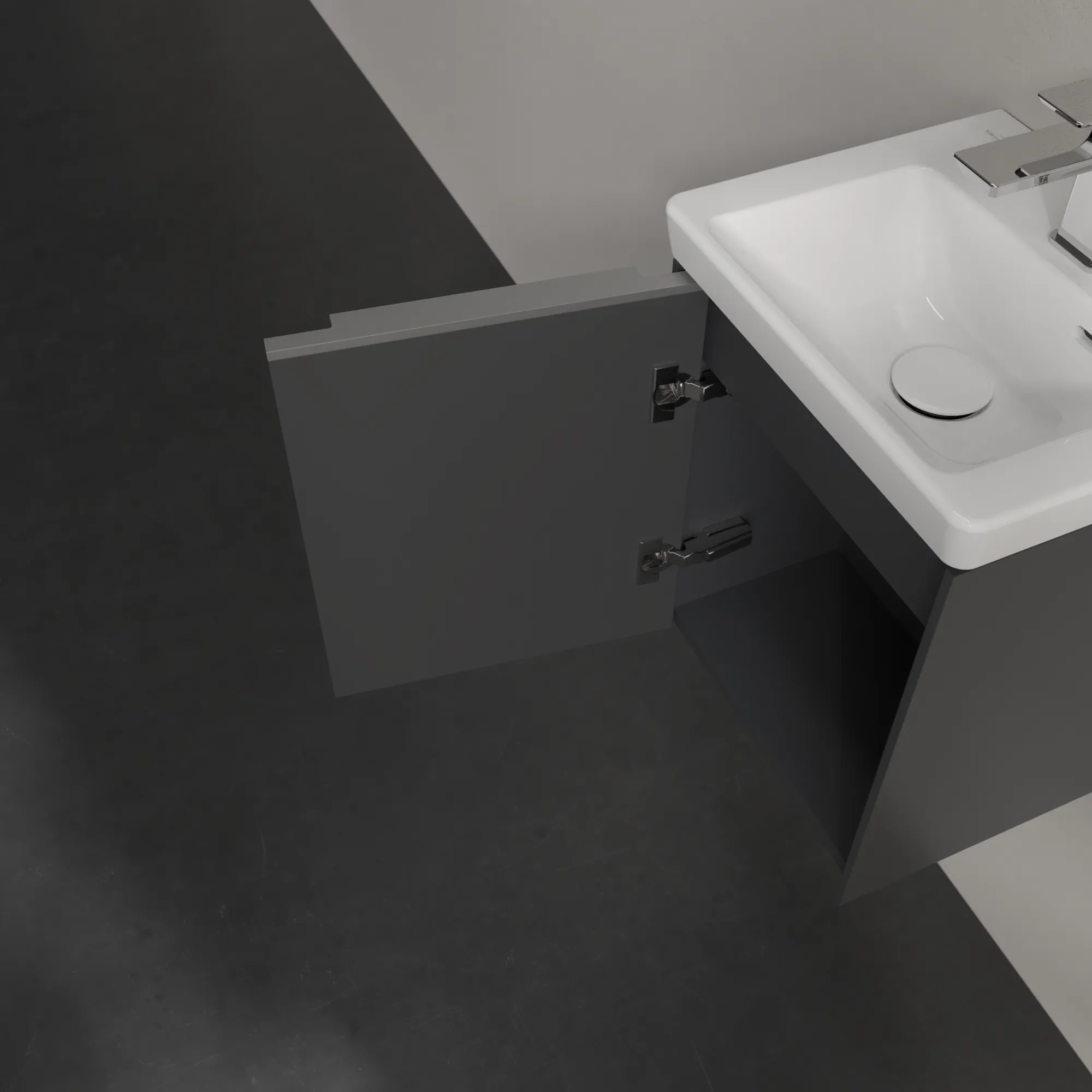 Villeroy & Boch Subway 3.0 Waschbeckenunterschrank C58300, 351 x 429 x 309 mm, Graphite