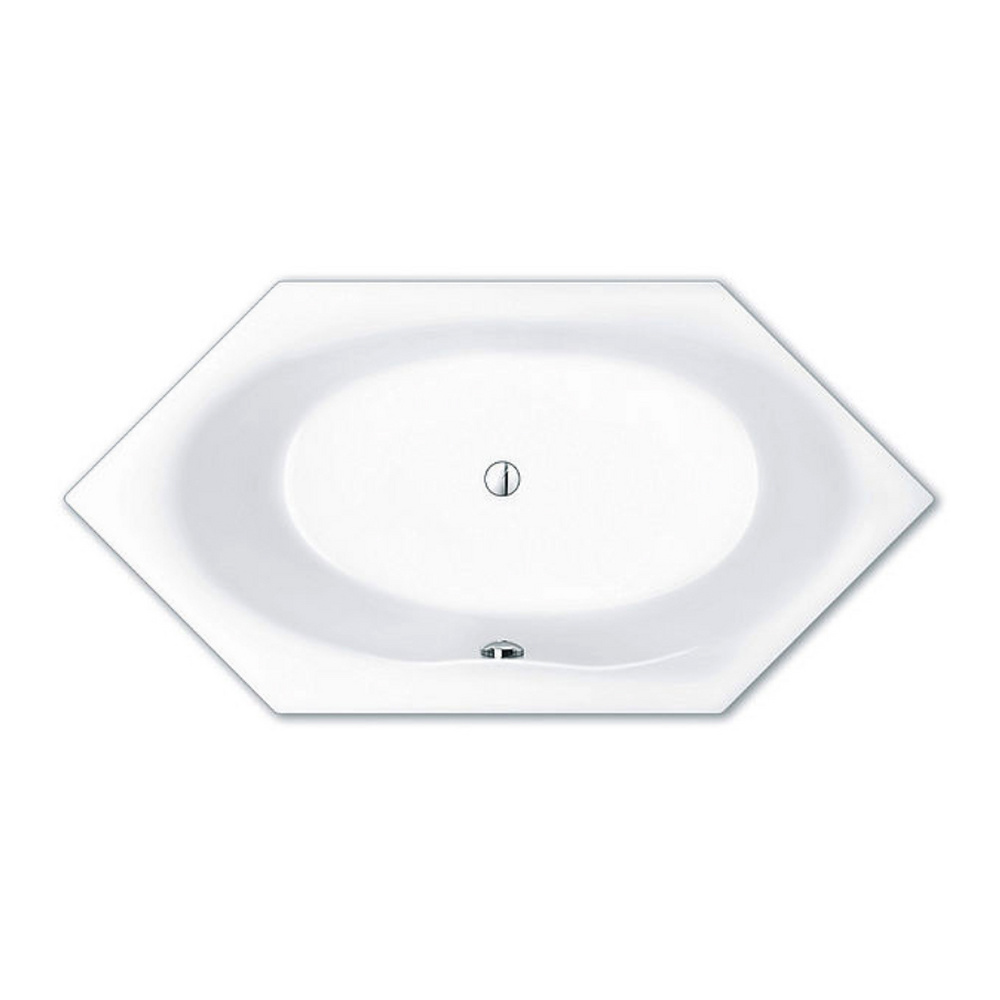 repaBAD Badewanne „Narvik“ sechseck 2100 × 1000 mm, Mittelablauf in Weiß repaBAD Badewanne „Narvik“ sechseck 2100 × 1000 mm, Mittelablauf in Weiß