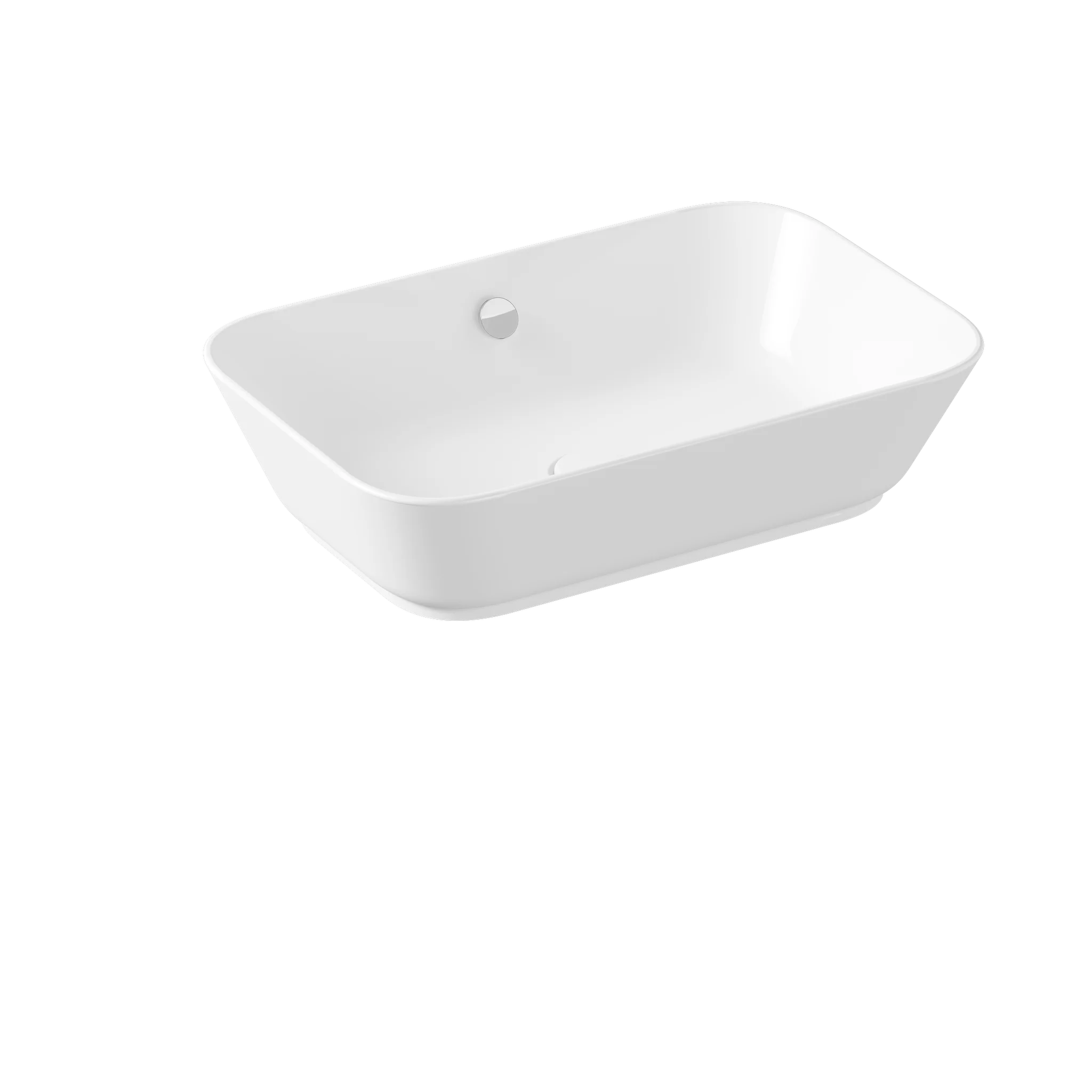 VitrA Geo Aufsatzschale rechteckig 595 x 395 mm Weißen Hochglanz