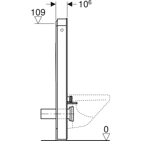 Monolith Plus Sanitärmodul für Wand-WC, 114 cm, Frontverkleidung aus Glas: Glas sand-grau, Aluminium