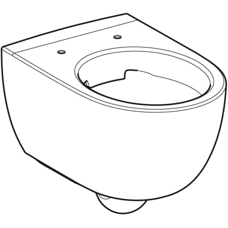 Wand-Tiefspül-WC „Renova Comfort“ geschlossene Form 35,5 × 37 × 53 cm, ohne Spülrand