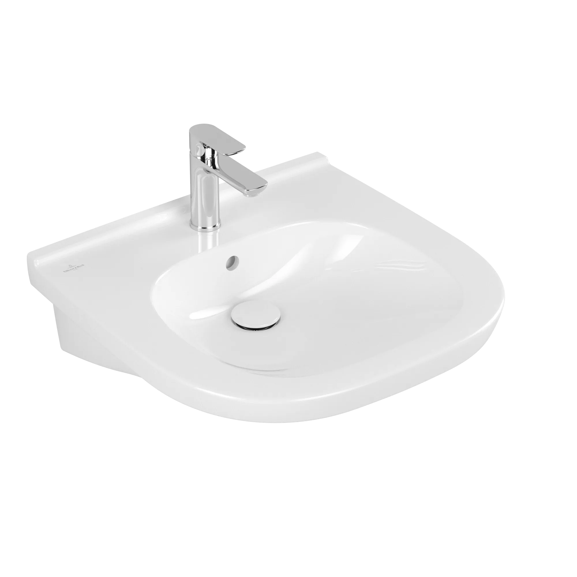 Villeroy & Boch Wandwaschtisch „ViCare“ 555 × 540 × 195 mm, mit Hahnlochbohrung in Weiß Alpin Villeroy & Boch Wandwaschtisch „ViCare“ 555 × 540 × 195 mm, mit Hahnlochbohrung in Weiß Alpin